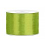 Satinband - �ppelgr�nt - (Bredd: 50 mm) - 25 meter