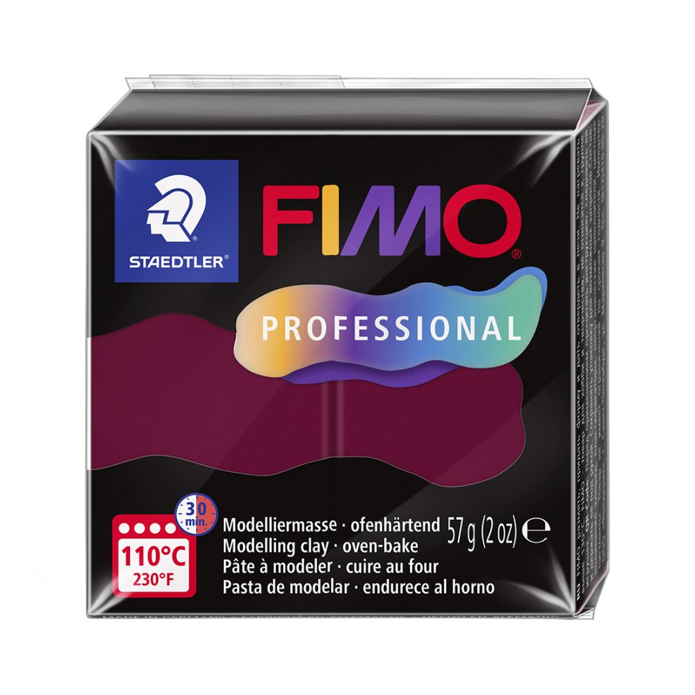 Modellervoks Fimo Professional 57 g - Bordeaux - Fimolera, Modellere, Hobbyartikler til børn, Hobbymateriale, Håndværk