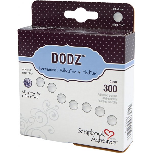 Dodz Adhesive Dots 8 mm - 300 st Dodz Adhesive Dots 8 mm - 300 st