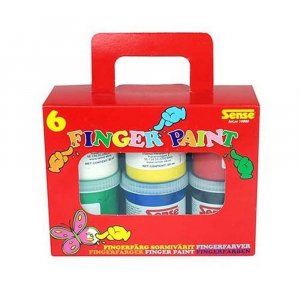 Fingerfarver Sense - 6 farver