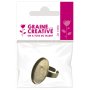 Oval ring i gammaldags guld, 18 x 25 mm Oval ring i gammaldags guld, 18 x 25 mm