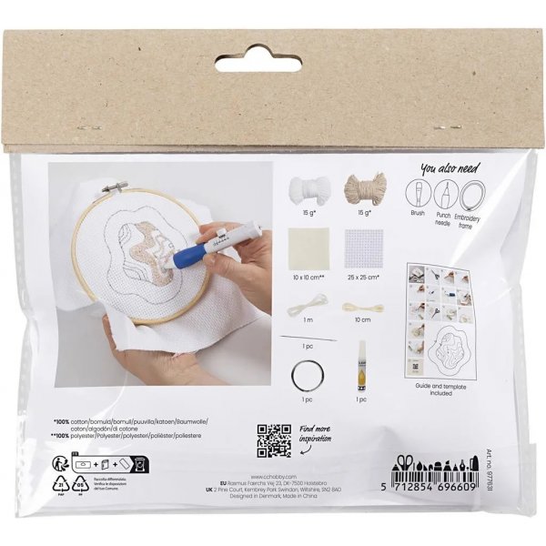 Mini DIY Kit Punch Needle, Nyckelring Mini DIY Kit Punch Needle, Nyckelring