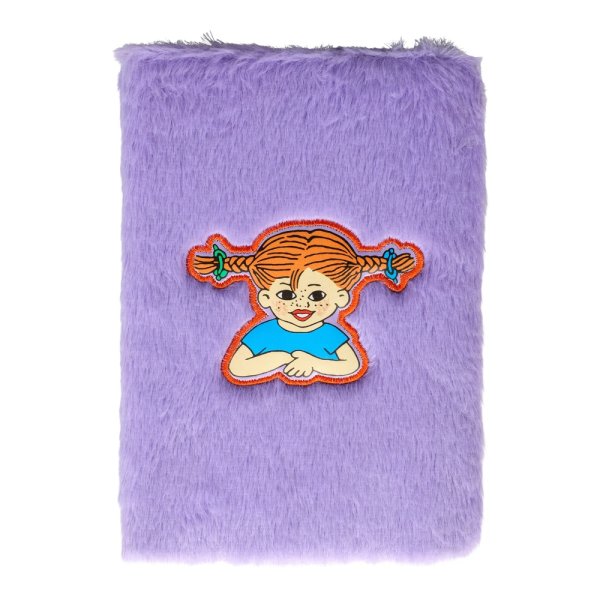 Fluffig anteckningsbok Pippi L�ngstrump A5 - 80 linjerade sidor