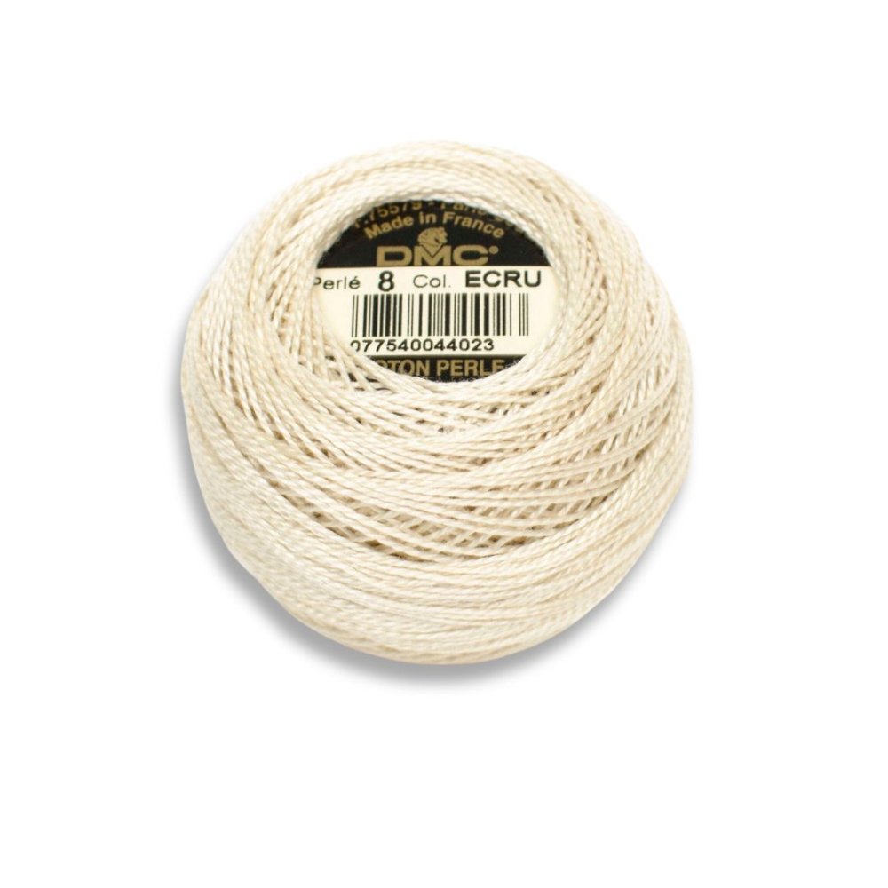 DMC Pearl Cotton Art. 116/8, Ecru - Broderigarn, Garn, Sticka & virka