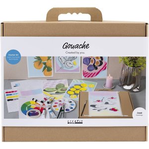 Starts�t Gouache-maling blandede farver