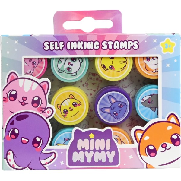 Mini Mymy stämplar 12 st - självfärgande Mini Mymy stämplar 12 st - självfärgande