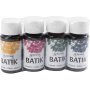 Batikfrg - marinbl - grn - rosa - majsgul - 4x50 ml