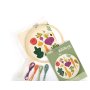 Broderikit grönsaksland med ram Ø20 cm Broderikit grönsaksland med ram Ø20 cm