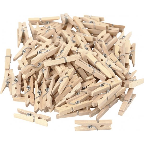 Klädnypor - 30 x 3 mm - 100 st Klädnypor - 30 x 3 mm - 100 st