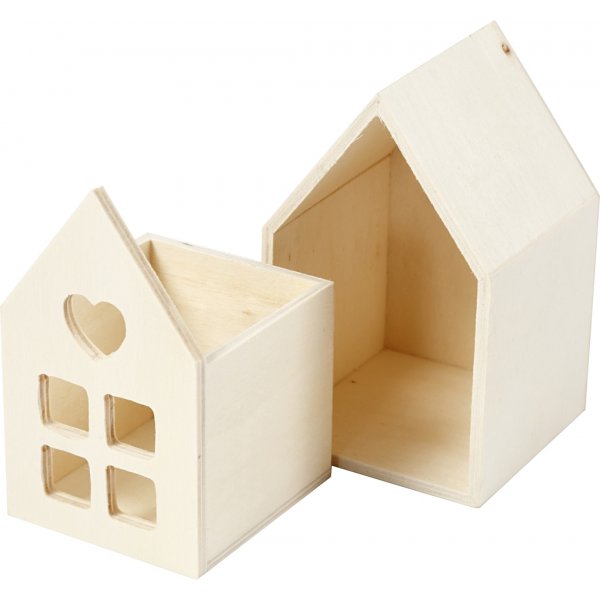 Hus med låda Hus med låda