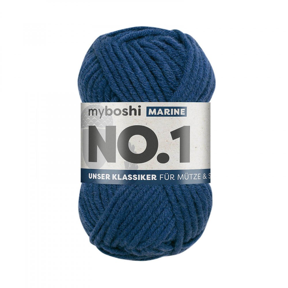 Myboshi No.1 - 50 g - Ultramarin - Myboshi garn, Garn, Strikke, hækle, knytte og væve
