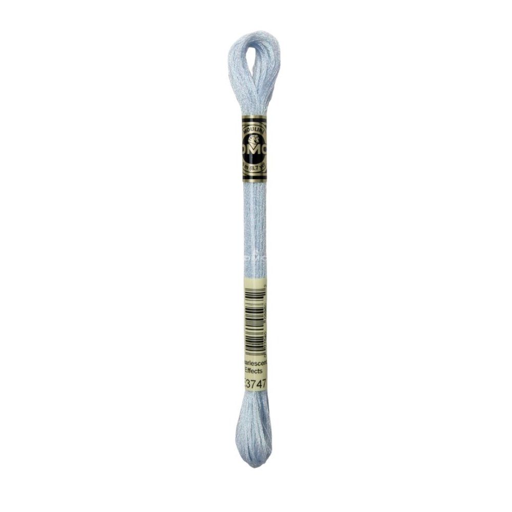 DMC Mouliné art. 317W Light Effects, E3747 Pearlescent Ice Blue - Moulinegarn, Garn, Sticka & virka