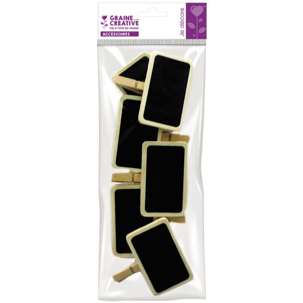 Träklämmor 6-pack, 9 cm Träklämmor 6-pack, 9 cm