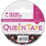 Queen tape grapefrukt 48 mm x 8 m Queen tape grapefrukt 48 mm x 8 m