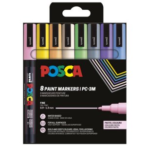 Poscaset PC-3M Pastel - 8-pak Poscaset PC-3M Pastel - 8-pak