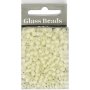 Rocaillepärlor matta frozen 4 mm Vit 25 g Rocaillepärlor matta frozen 4 mm Vit 25 g