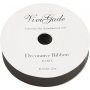 Presentband - svart - matt - 25 m