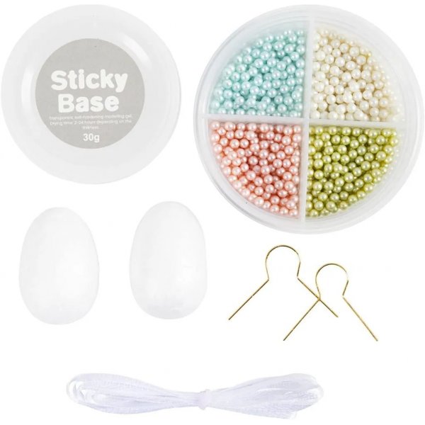 Mini DIY Kit Modellera, pastellfärger, Pärlägg Mini DIY Kit Modellera, pastellfärger, Pärlägg