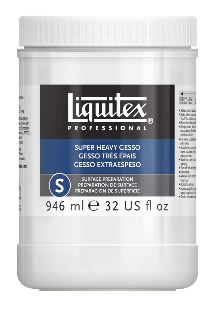 Super Heavy Gesso Liquitex 946 ml - Akrylmedier, Malermedium, Fernis og kunstner medier til kunstmaling