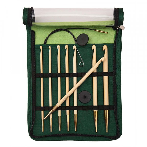 Stickset Bamboo - Tunisiska virknlar och ndstickor 3,50-8,00 mm