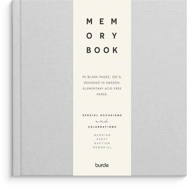 Memory book tekstil uforet gr� uforet