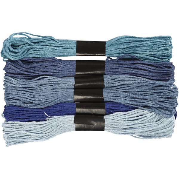 Harmoni Broderigarn - blå harmoni - 6 bunt Harmoni Broderigarn - blå harmoni - 6 bunt
