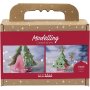 Mini DIY-sæt Modellering af juletræsmonster blandede farver Mini DIY-sæt Modellering af juletræsmonster blandede farver