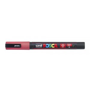 Uni Posca PC-3 ml Glitter - R�d Glitter (40)