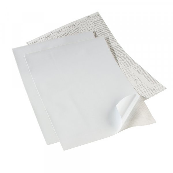 Whiteboardfolie 42 x 30 cm / ~ DIN A3 - vit sjlvhftande - 1 st ark