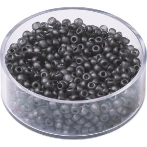 Bohemrocaille p�rlor 2,5 mm, 13 g, gr� matt