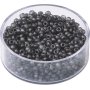 Bohemrocaille p�rlor 2,5 mm, 13 g, gr� matt