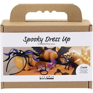 DIY-sæt med uhyggeligt hårtilbehør til Halloween, sort/lilla DIY-sæt med uhyggeligt hårtilbehør til Halloween, sort/lilla