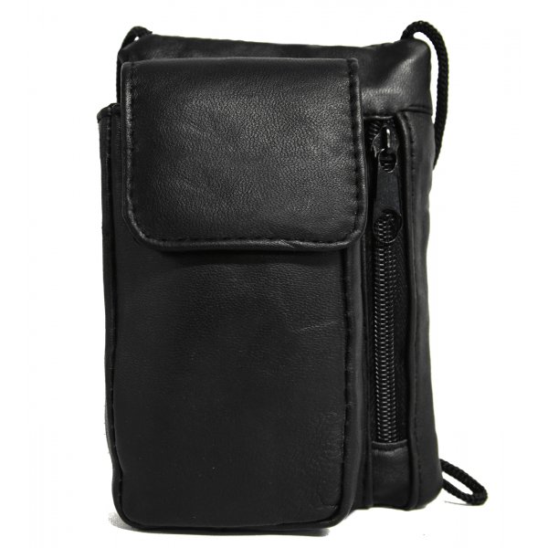 Sort taske i lammeskind