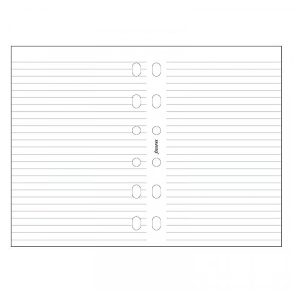 Anteckningsblad till Filofax Pocket - Linjerade - Vita (100 blad)