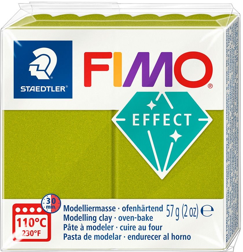 Model Fimo Effect 57g - Grøn metal - Fimolera, Modellere, Hobbyartikler til børn, Hobbymateriale, Håndværk