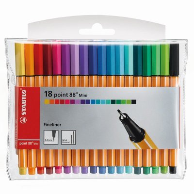 Fineliner Point 88 MINI - 18-pack
