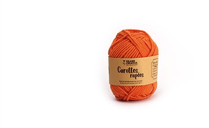 Amigurumi-garn i bomull, orange, 27 g Amigurumi-garn i bomull, orange, 27 g