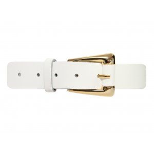 Damb�lte i oxl�der - Vit - 85 cm