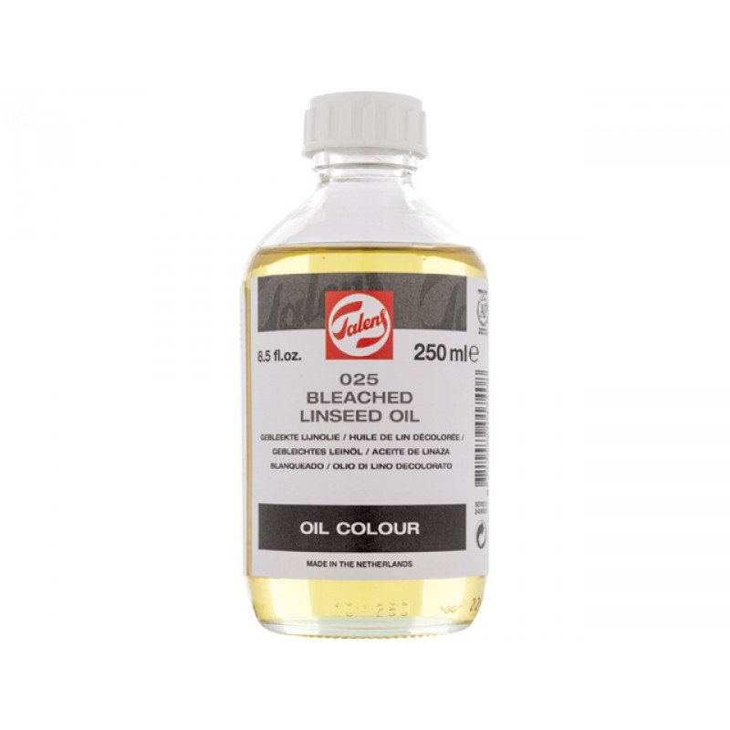 Bleget linolie - 250 ml - Medium til oliemaling, Malermedium, Fernis og kunstner medier til kunstmaling