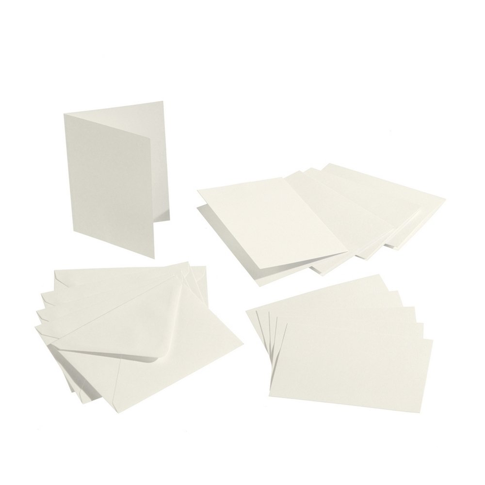 Dobbelt Kort 220 g 10,5x15 cm - Perlehvid - Kort øvrige, Kort, Kort & kuvert, Scrapbooking, Håndværk