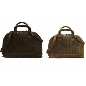 H�ndtaske og skuldertaske i mat oksel�der