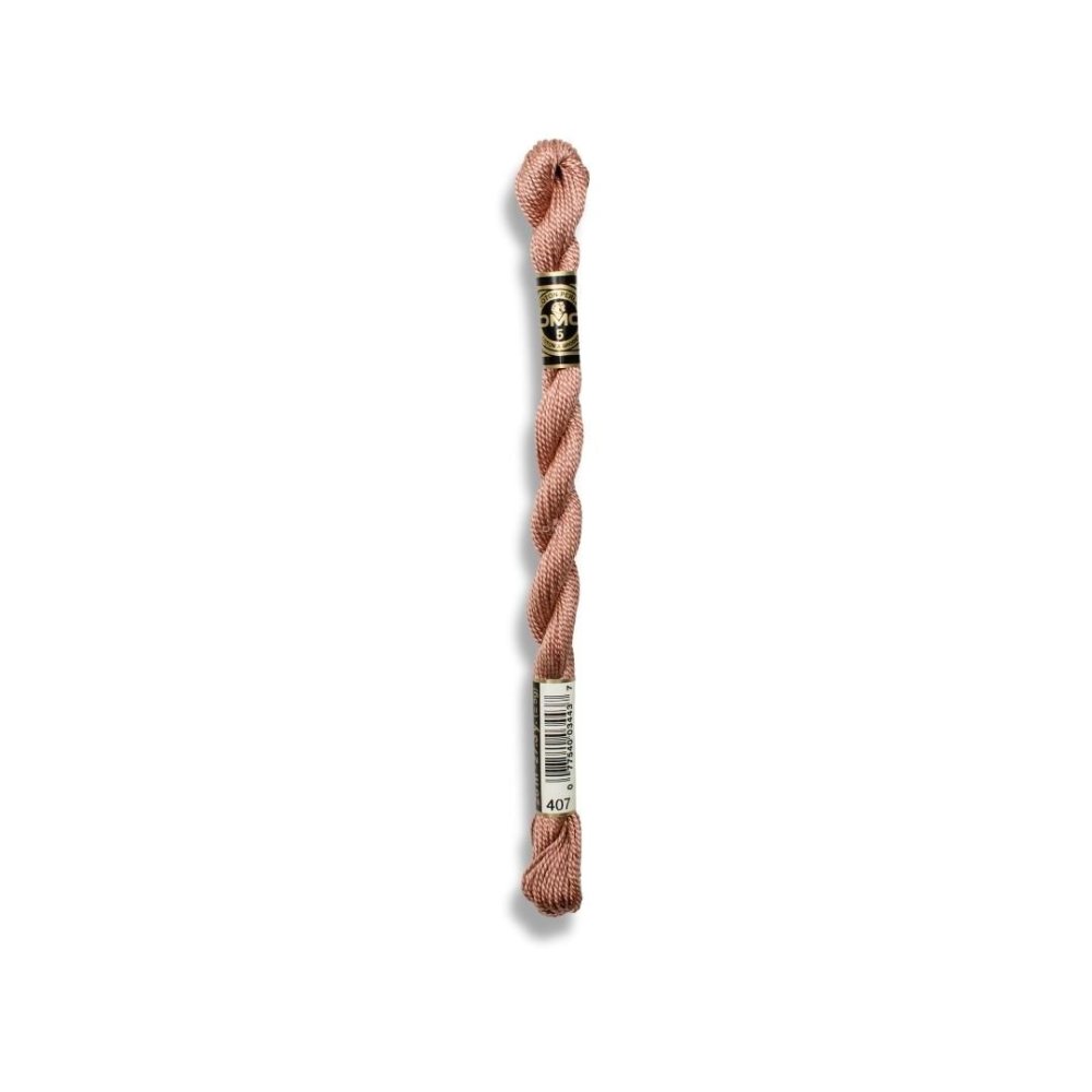 DMC Pearl Cotton Art. 115/5, 407 Dark Desert Sand - Broderigarn, Garn, Sticka & virka