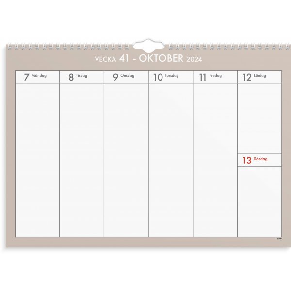 Väggkalender 25/26 - Veckoplan Väggkalender 25/26 - Veckoplan