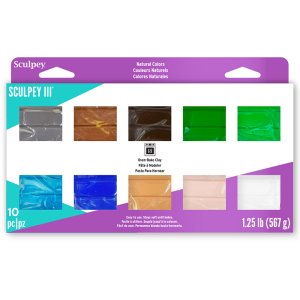 Lera Sculpey III 10 x 57g - Naturals