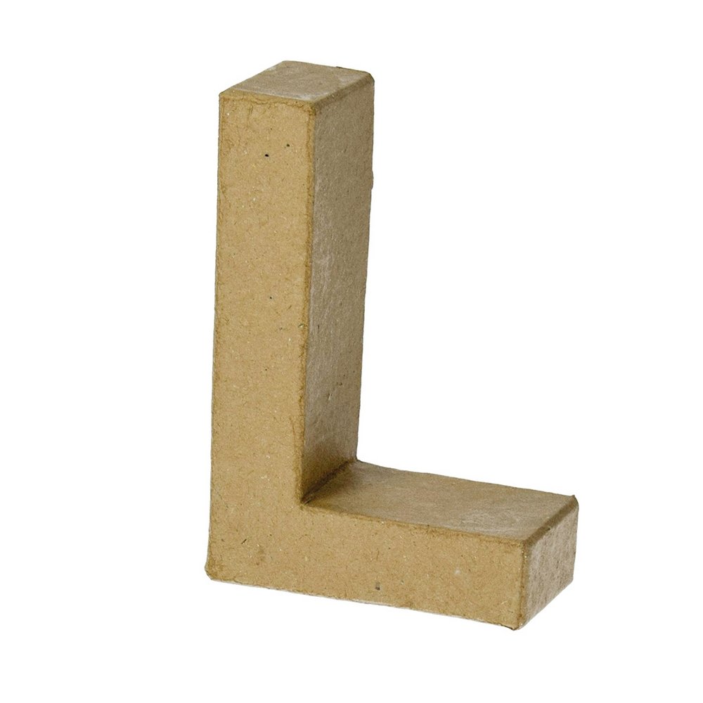 Bogstav H 10 x T 3 cm - L - Papbogstaver, Bogstaver og tal, Papirartikler, Dekorationsrammer, Hobbymateriale, Håndværk