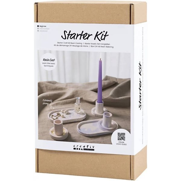 Start DIY Kit Resingjutning, Ljusstakar och brickor Start DIY Kit Resingjutning, Ljusstakar och brickor