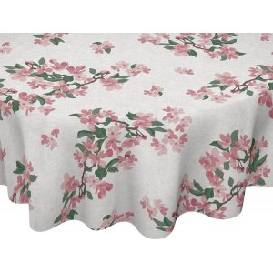 Vaxduk rund - Elsie rosa