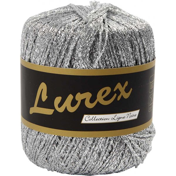 Lurex Garn - silver - 25 g Lurex Garn - silver - 25 g