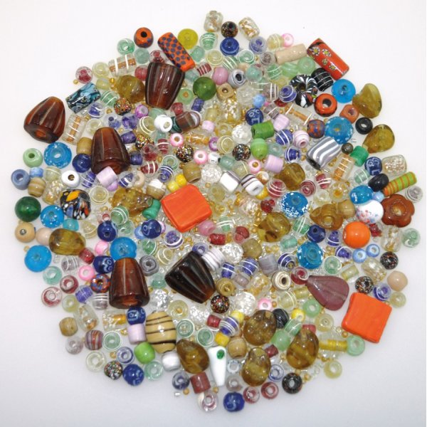 Blandede glassperler 500 g