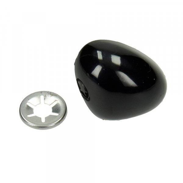 Sikkerhetsnese i sort plast - 30mm